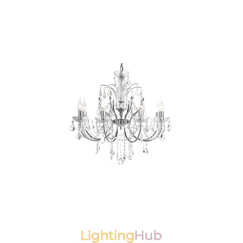 Elegant Crystal Chandelier with 8 Lights