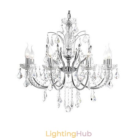 Elegant Crystal Chandelier with 8 Lights Elegant Crystal Chandelier with 8 Lights