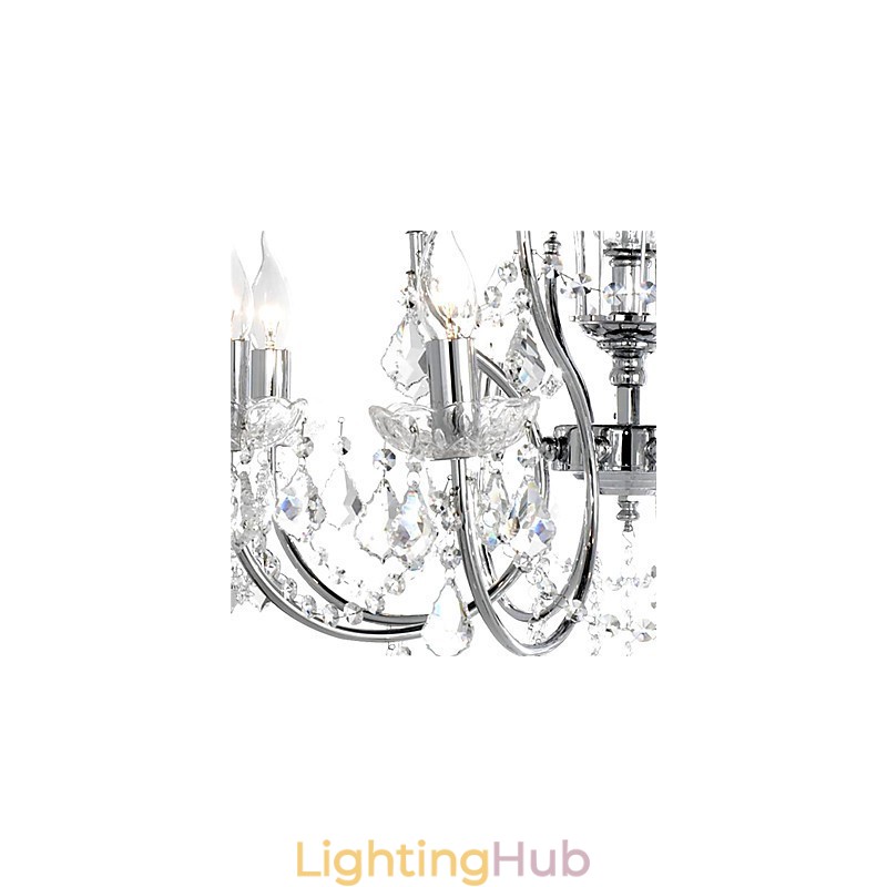 Elegant Crystal Chandelier with 8 Lights