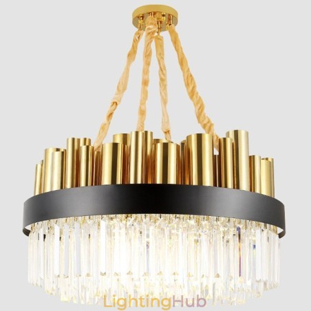 Modern Contemporary 16 Light Steel Pendant Light with Crystal Shade Modern Contemporary 16 Light Steel Pendant Light with Crystal Shade