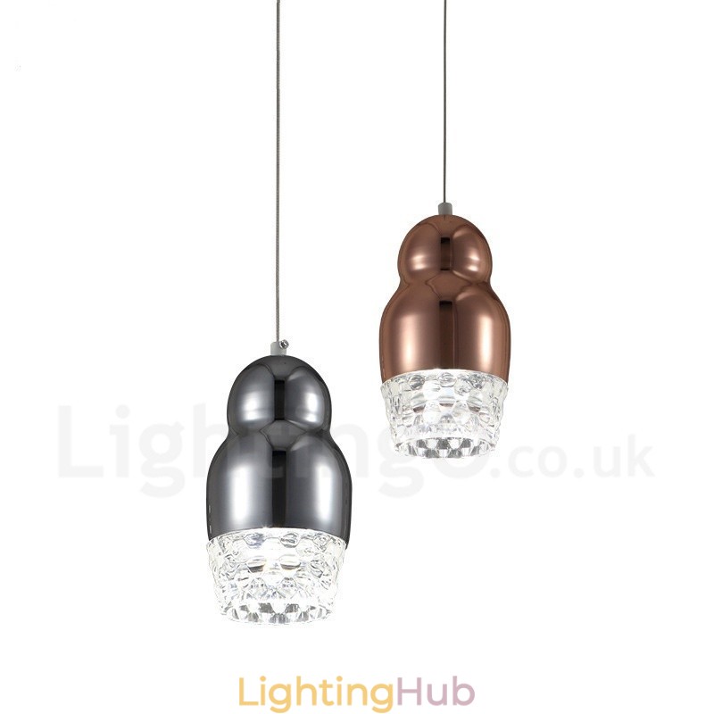 Modern Contemporary 1 Light Aluminum Alloy Pendant Light with Acrylic Shade
