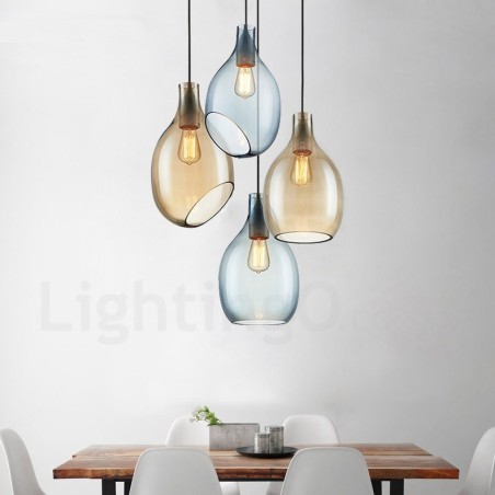 Modern Contemporary 1 Light Glass Pendant Light with Glass Shade Modern Contemporary 1 Light Glass Pendant Light with Glass Shade
