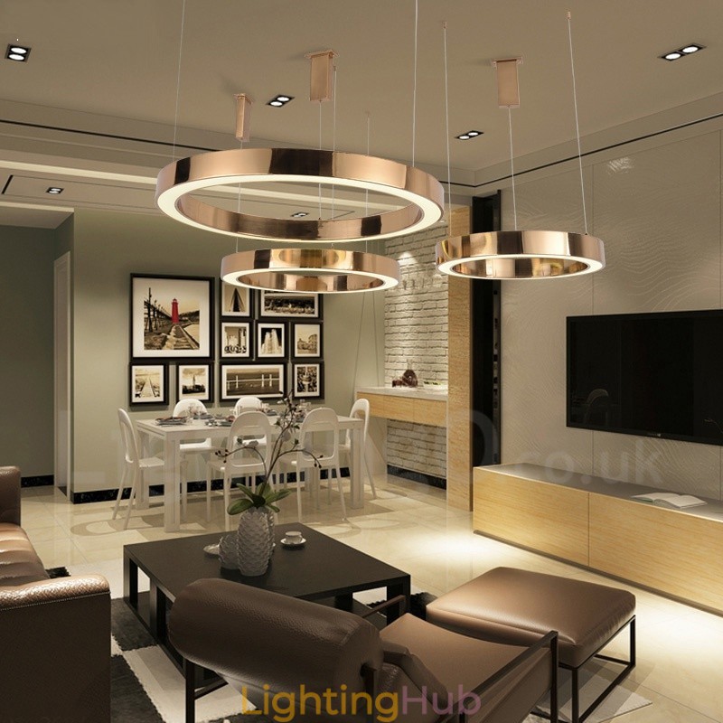Modern Contemporary 1 Light Steel Pendant Light with Acrylic Shade