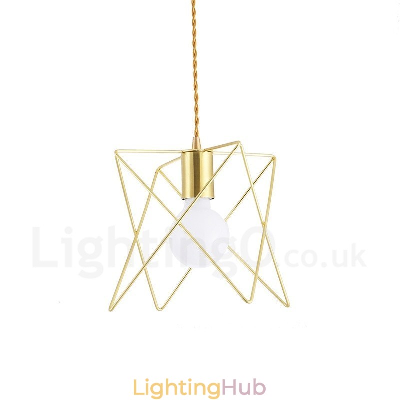 Modern Contemporary 1 Light Steel Pendant Light with Shade