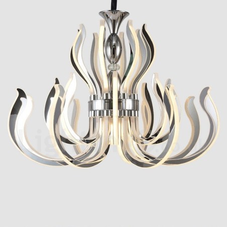Modern Contemporary 24 Light Acrylic Chandelier with Acrylic Shade Modern Contemporary 24 Light Acrylic Chandelier with Acrylic Shade