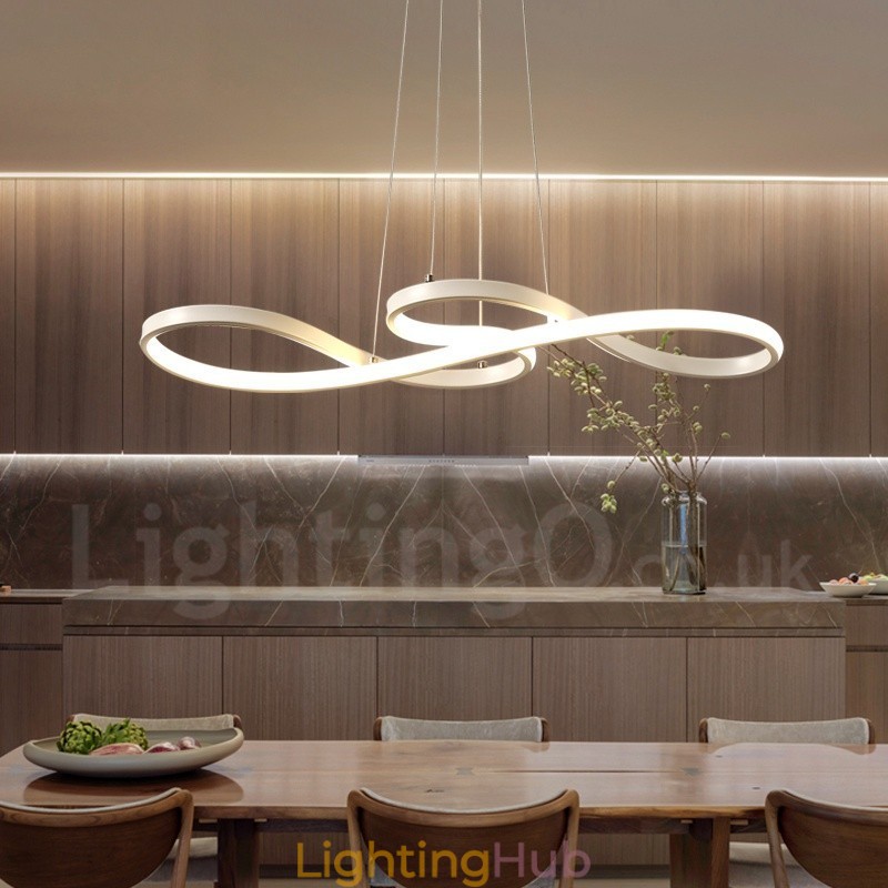 Modern Contemporary Light Aluminum Alloy Pendant Light with Acrylic Shade