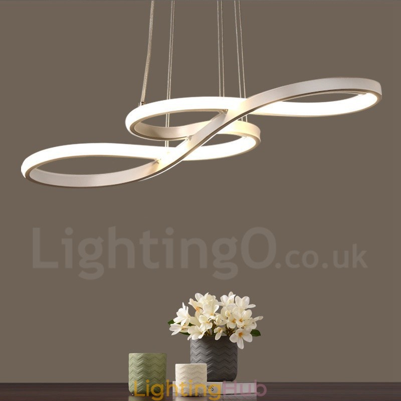 Modern Contemporary Light Aluminum Alloy Pendant Light with Acrylic Shade