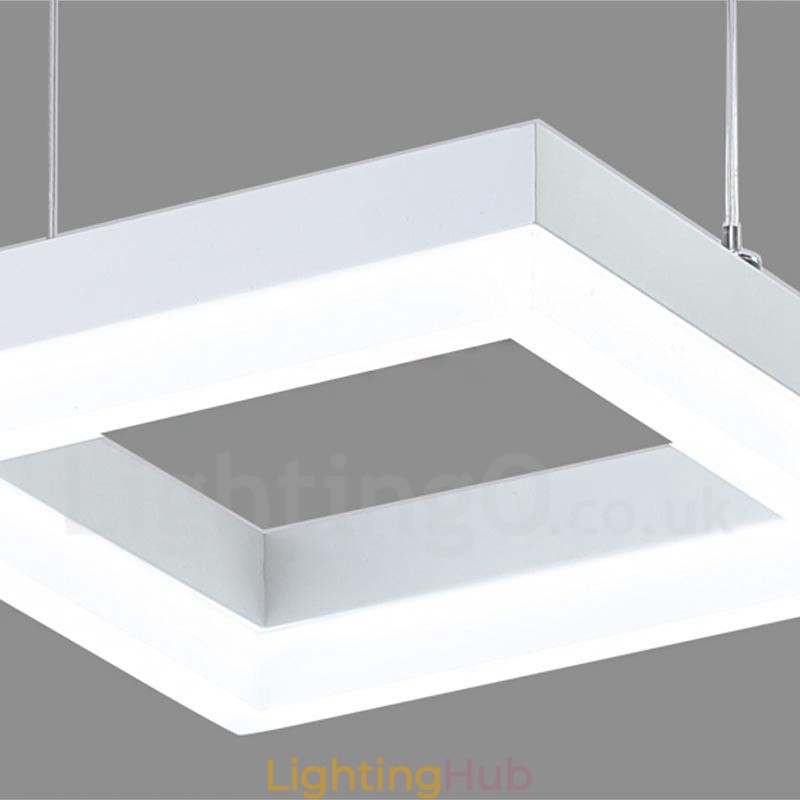 Modern Contemporary 3 Light Aluminum Alloy Pendant Light with Acrylic Shade