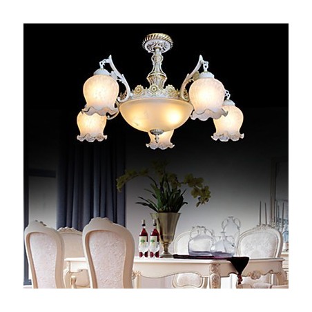 Chandelier Traditional Classic Vintage Retro Metal