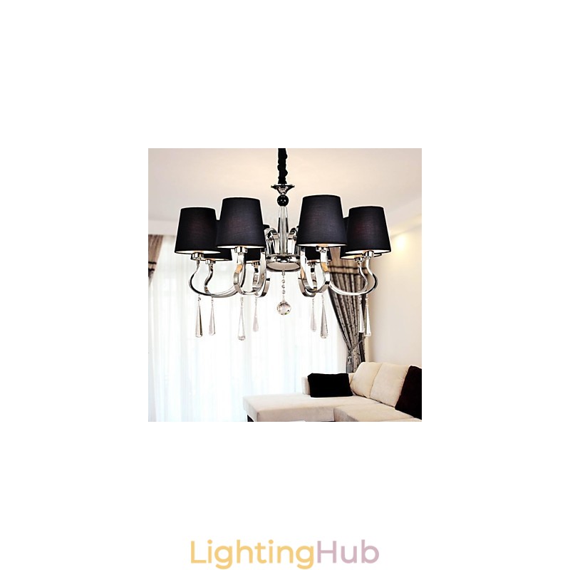Traditional Classic Nickel Metal Chandelier