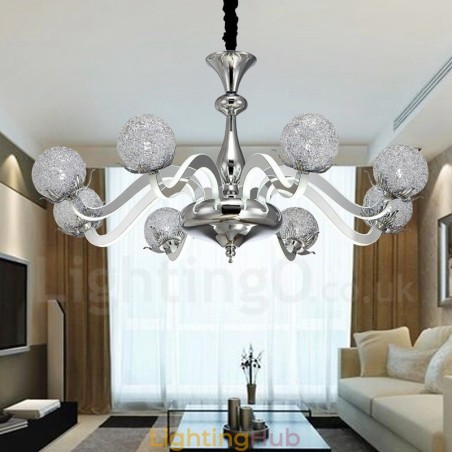 Dimmable Modern Contemporary 8 Light Steel Chandelier with Aluminum Alloy Shade Dimmable Modern Contemporary 8 Light Steel Chandelier with Aluminum Alloy Shade