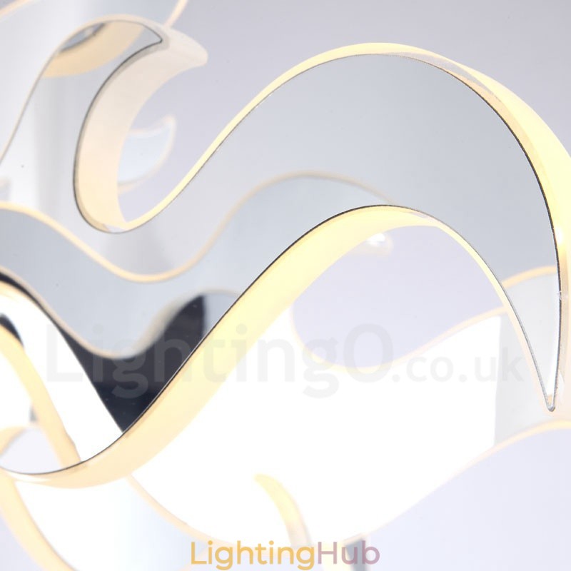 Dimmable Modern Contemporary 12 Light Steel Chandelier with Acrylic Shade