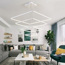 Modern Contemporary 4 Light Aluminum Alloy Pendant Light with Acrylic Shade