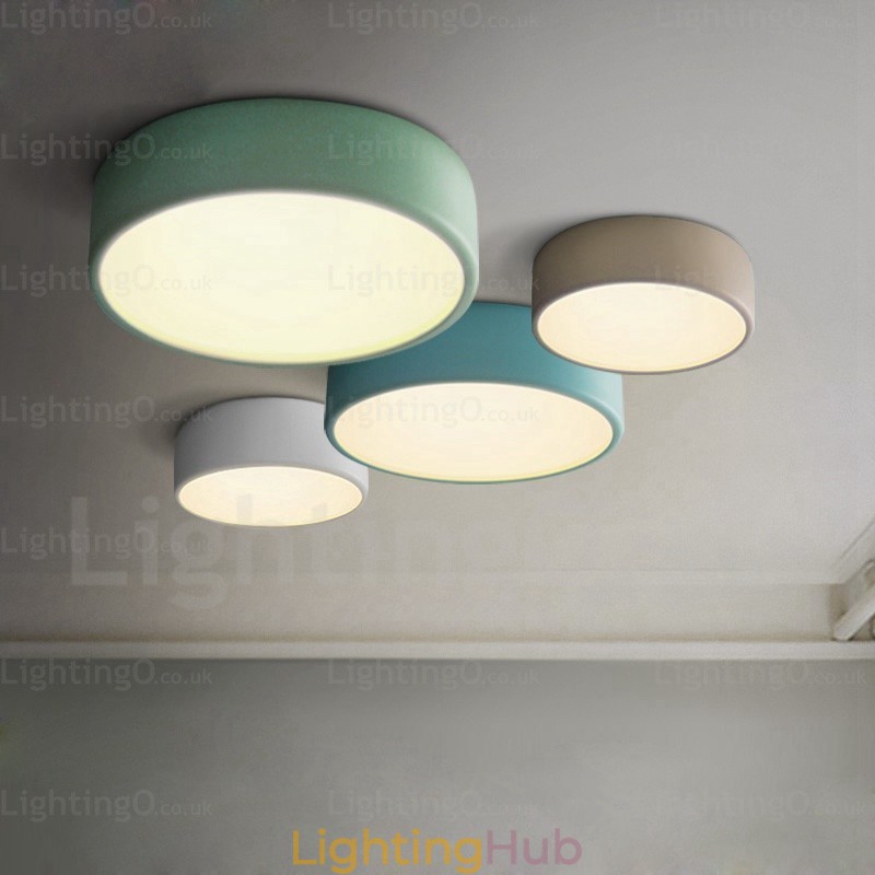 1 Light Nordic Ceiling Lights with Acrylic Shade