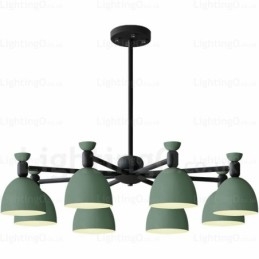 8 Light Nordic Chandelier with Aluminium Alloy Shade