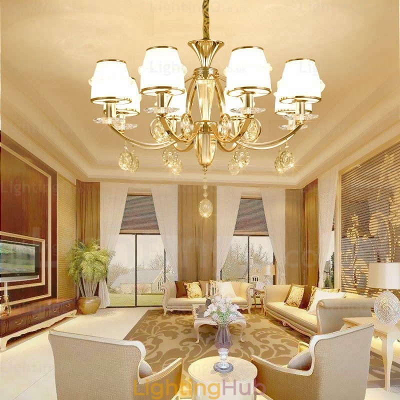 6 Light Nordic Chandelier with Glass Shade