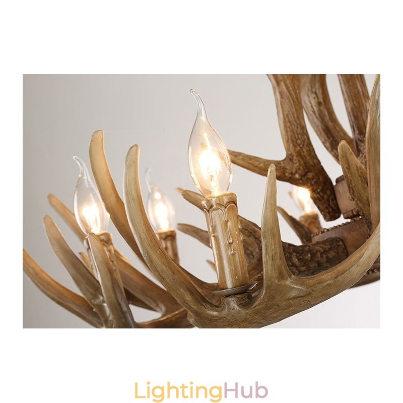 6 Light Vintage Retro Chandelier