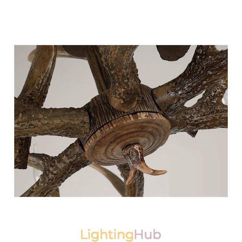 6 Light Vintage Retro Chandelier