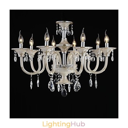 8 Light The style of palace Glass Chandelier With Candle Bulb 8 Light The style of palace Glass Chandelier With Candle Bulb