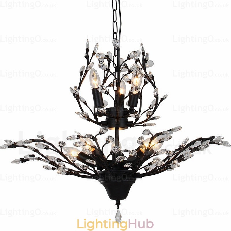 8 Light Country Rustic Chandelier