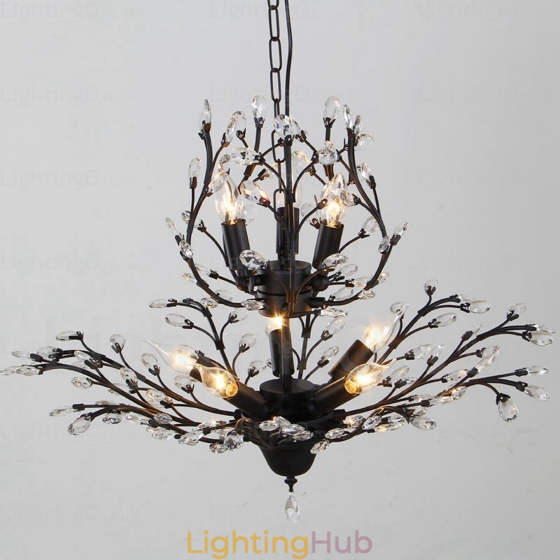 8 Light Country Rustic Chandelier