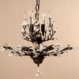 8 Light Country Rustic Chandelier