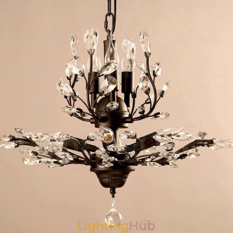 8 Light Country Rustic Chandelier