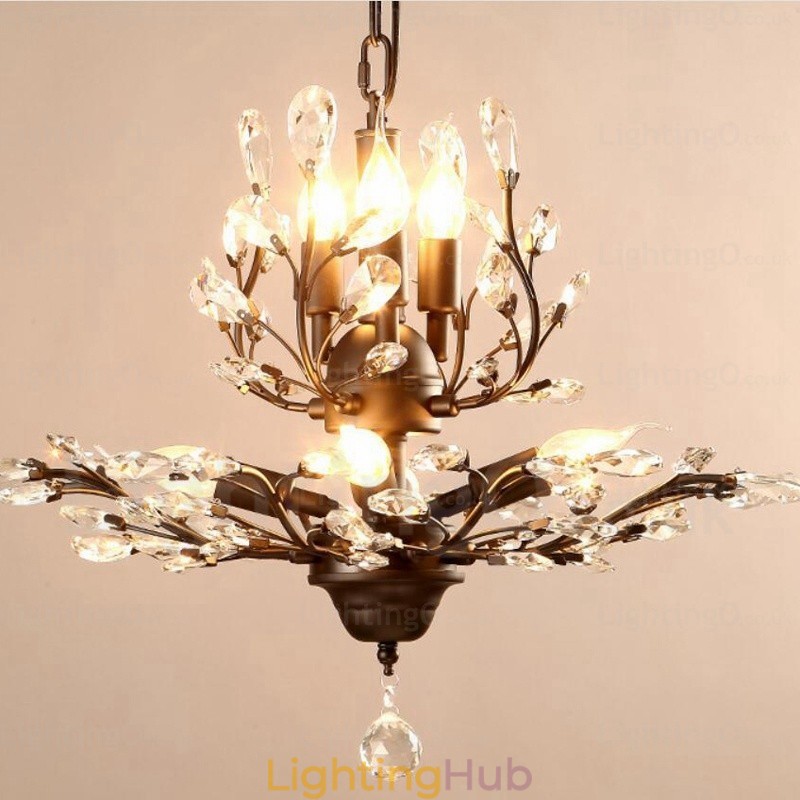 8 Light Country Rustic Chandelier
