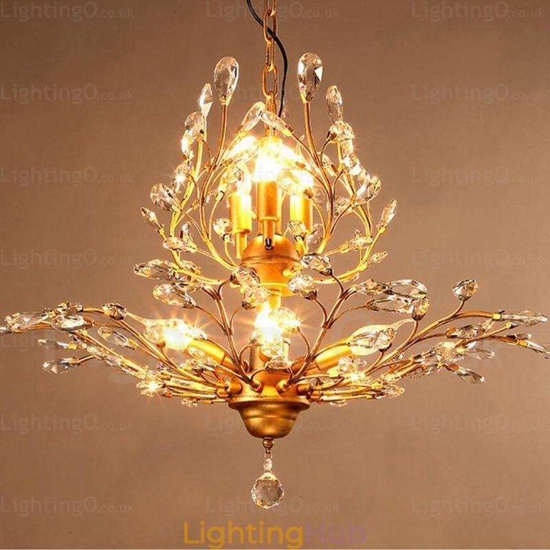 8 Light Country Rustic Chandelier
