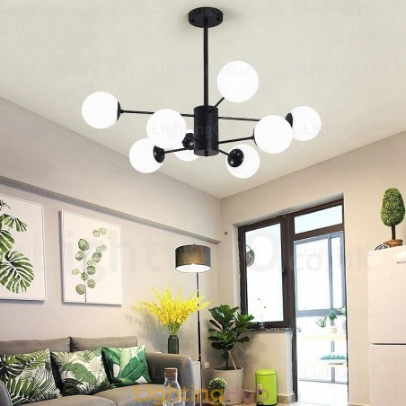 8 Light Modern Contemporary Chandelier with Glass Shade 8 Light Modern Contemporary Chandelier with Glass Shade