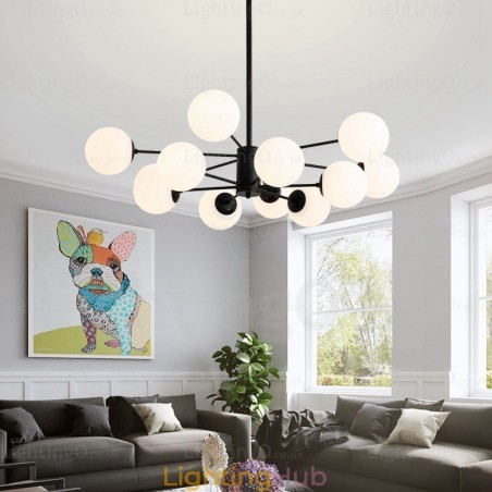 12 Light Nordic Chandelier with Glass Shade 12 Light Nordic Chandelier with Glass Shade