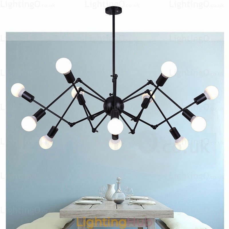 12 Light Vintage Retro Chandelier Shops