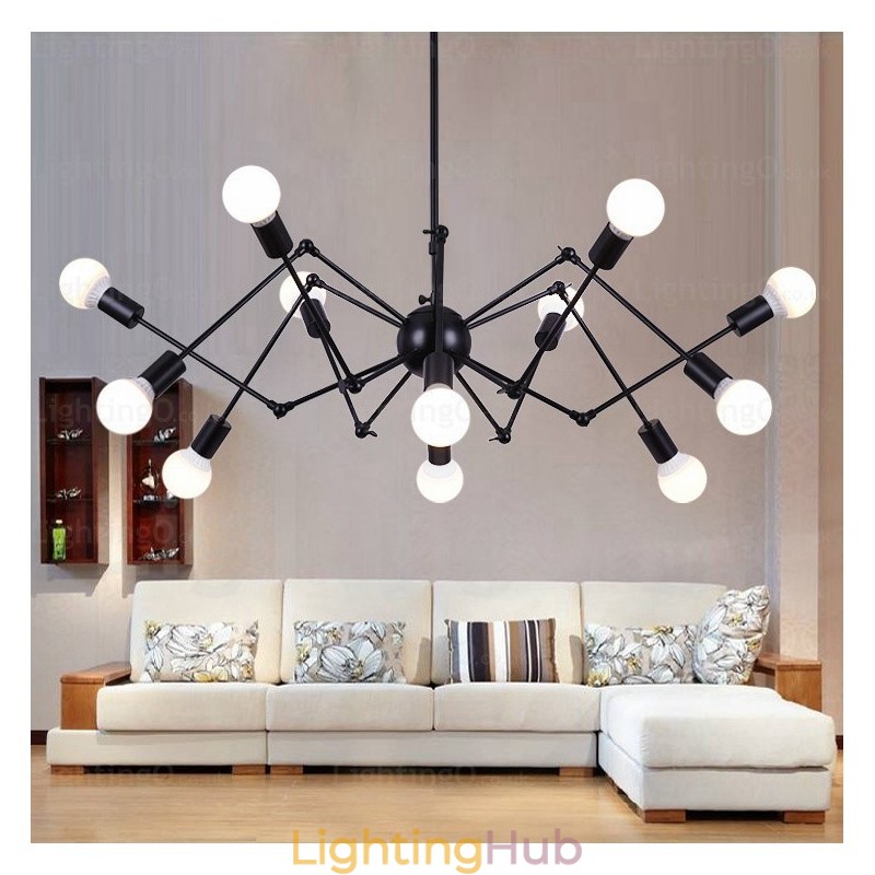 12 Light Vintage Retro Chandelier Shops