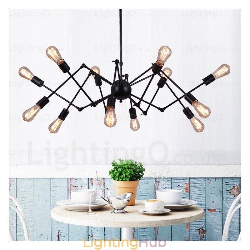 12 Light Vintage Retro Chandelier Shops