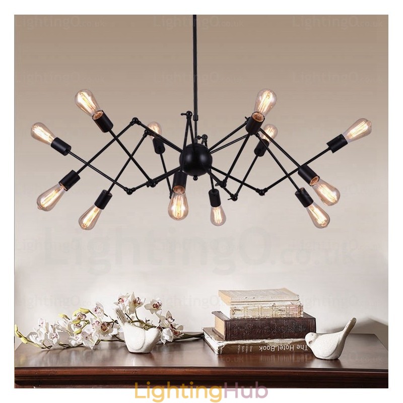12 Light Vintage Retro Chandelier Shops