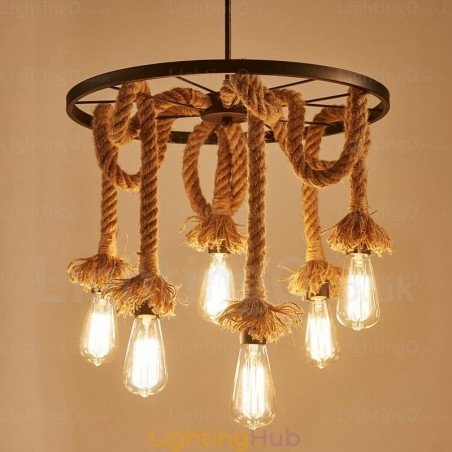 6 Light Vintage Retro Pendant Light 6 Light Vintage Retro Pendant Light
