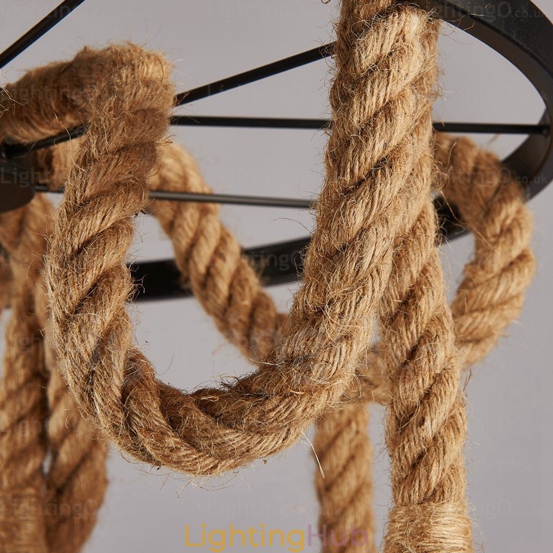 6 Light Vintage Retro Pendant Light