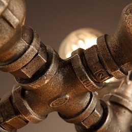 Rustic Lodge Vintage Electroplated Metal Chandelier