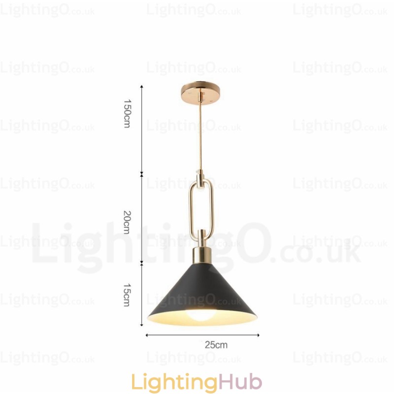 1 Light Nordic Modern Contemporary Pendant Light with Stainless Steel Shade Shops