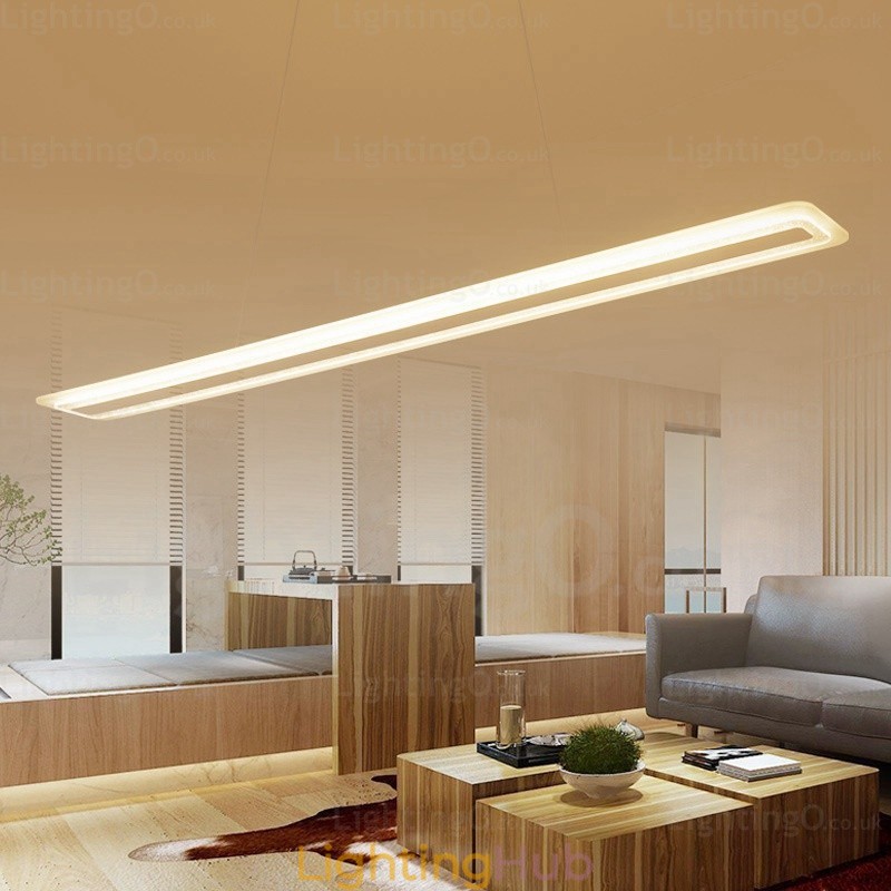 1 Light Modern Contemporary Pendant Light with Acrylic Shade