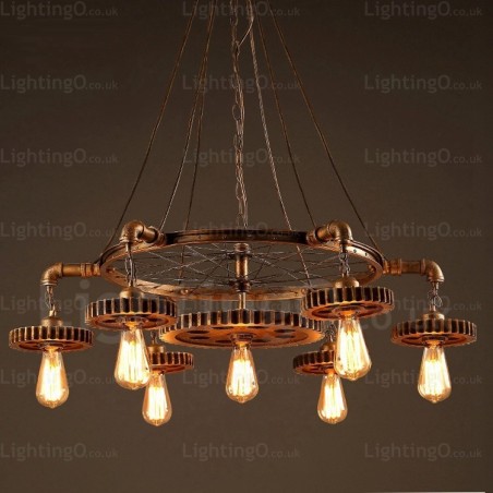 7 Light Vintage Retro Pendant Light 7 Light Vintage Retro Pendant Light