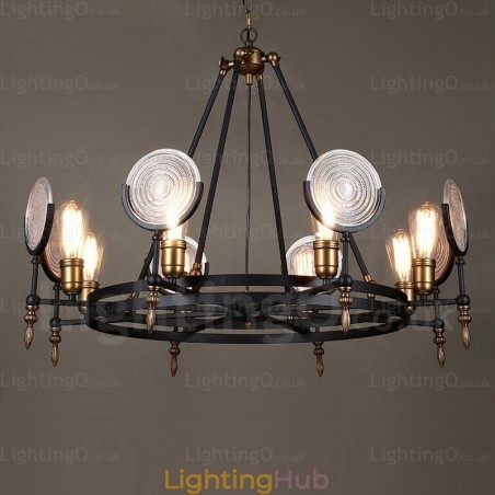6 Light Vintage Retro Pendant Light with Glass Shade 6 Light Vintage Retro Pendant Light with Glass Shade