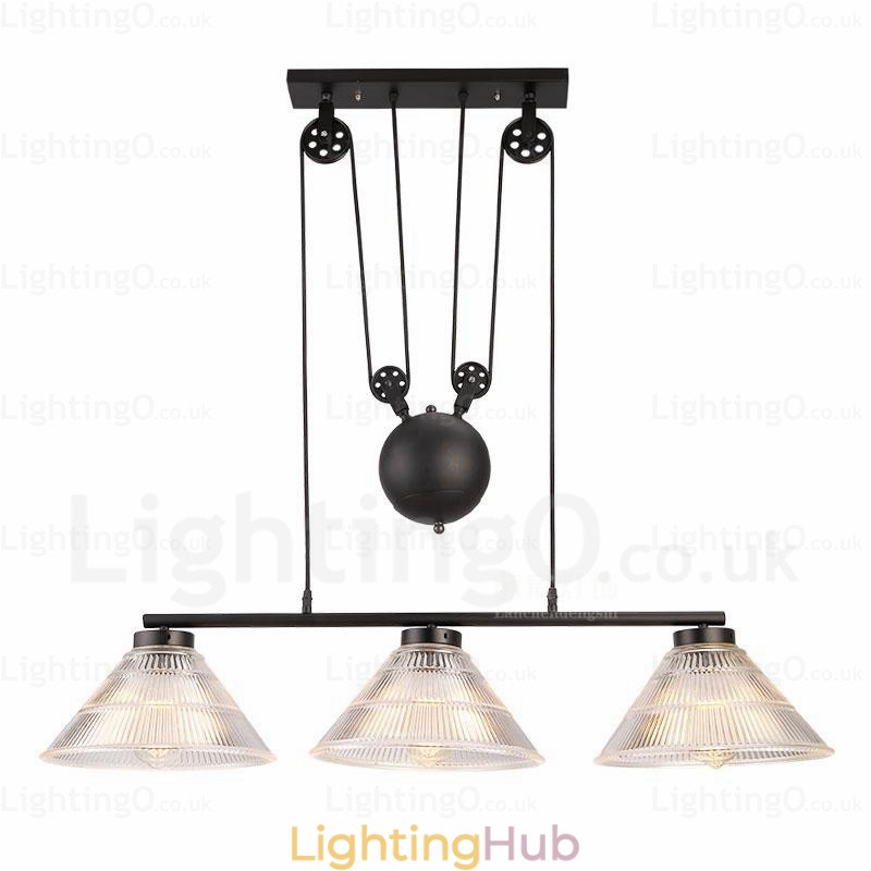 2 Light Modern Contemporary Pendant Light with Glass Shade
