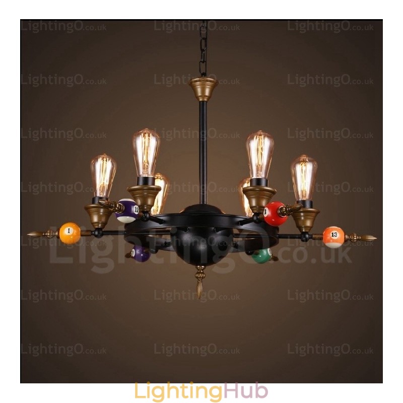 4 Light Country Rustic Vintage Retro Pendant Light