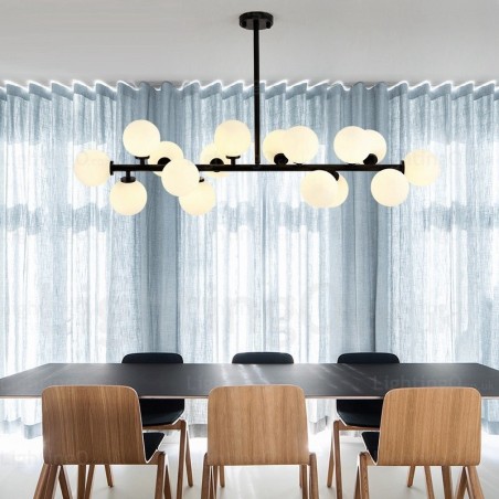 16 Light Nordic Pendant Light with Glass Shade