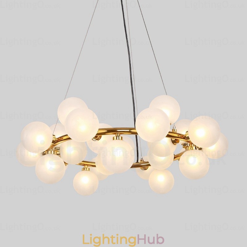25 Light Nordic Pendant Light with Glass Shade