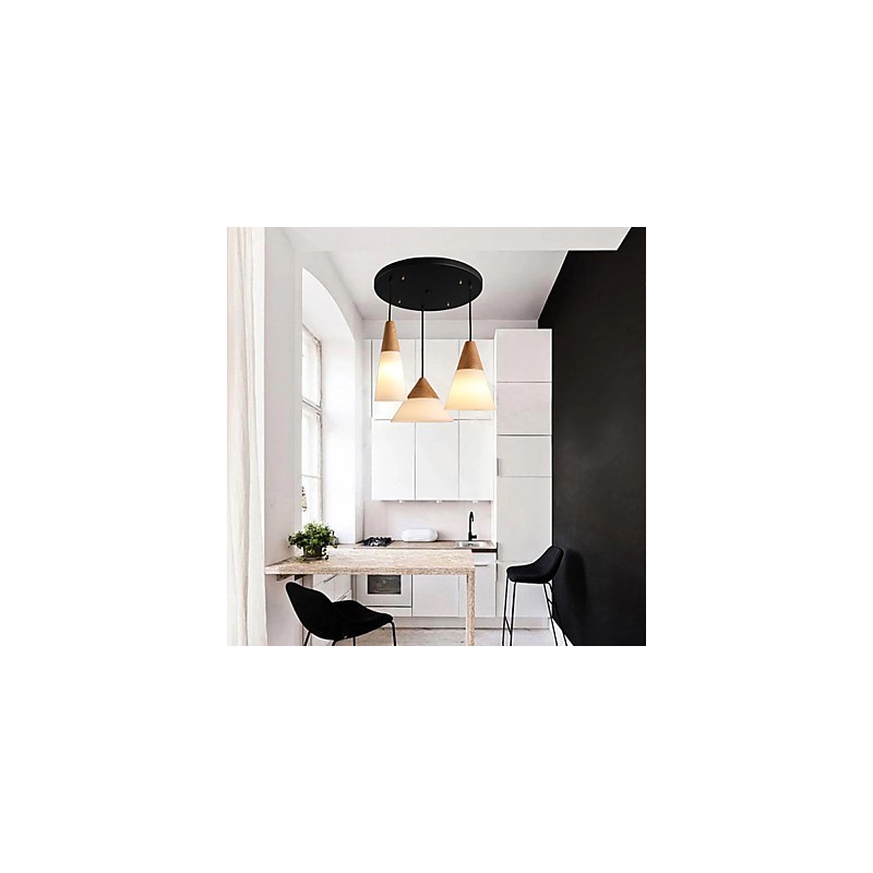 Chandelier Mini Style Modern Contemporary Metal 3 Light Pendant Light