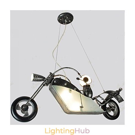Nostalgic Children Boy Motorcycle Iron Chandelier lighting lamps Nostalgic Children Boy Motorcycle Iron Chandelier lighting lamps