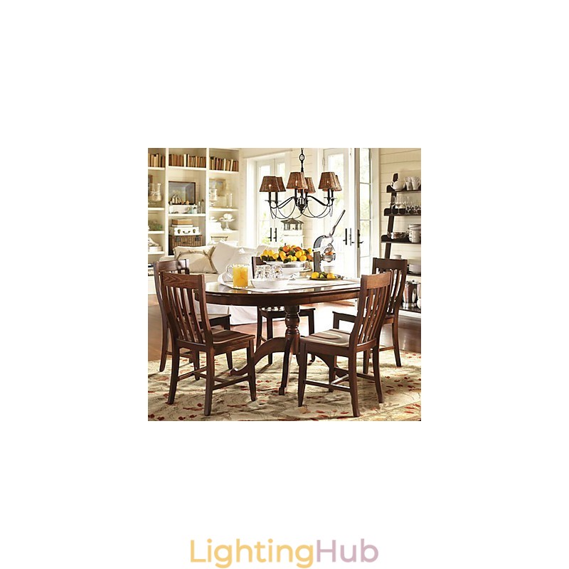 Rustic Lodge Electroplated Chandelier