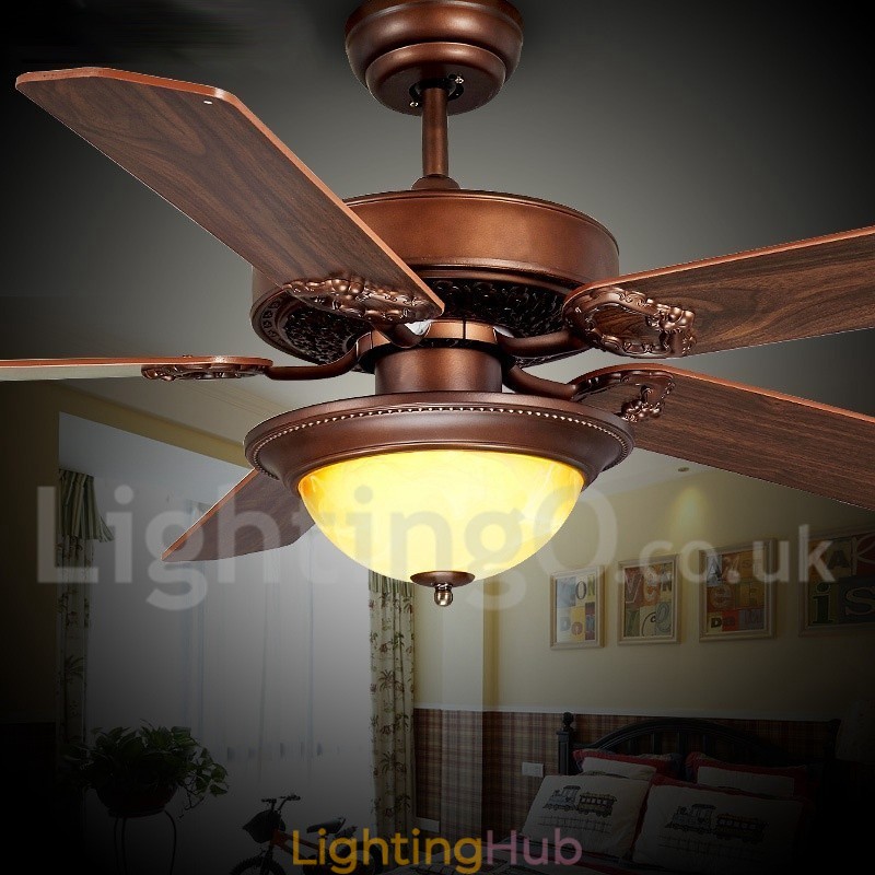 48" 52" Country Retro Rustic Lodge Vintage Ceiling Fan